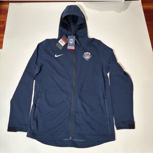 Nike USA Basketball Dri-FIT Full-Zip Hoodie – Navy | New With Tags | Men's